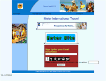 Tablet Screenshot of meiertravel.com